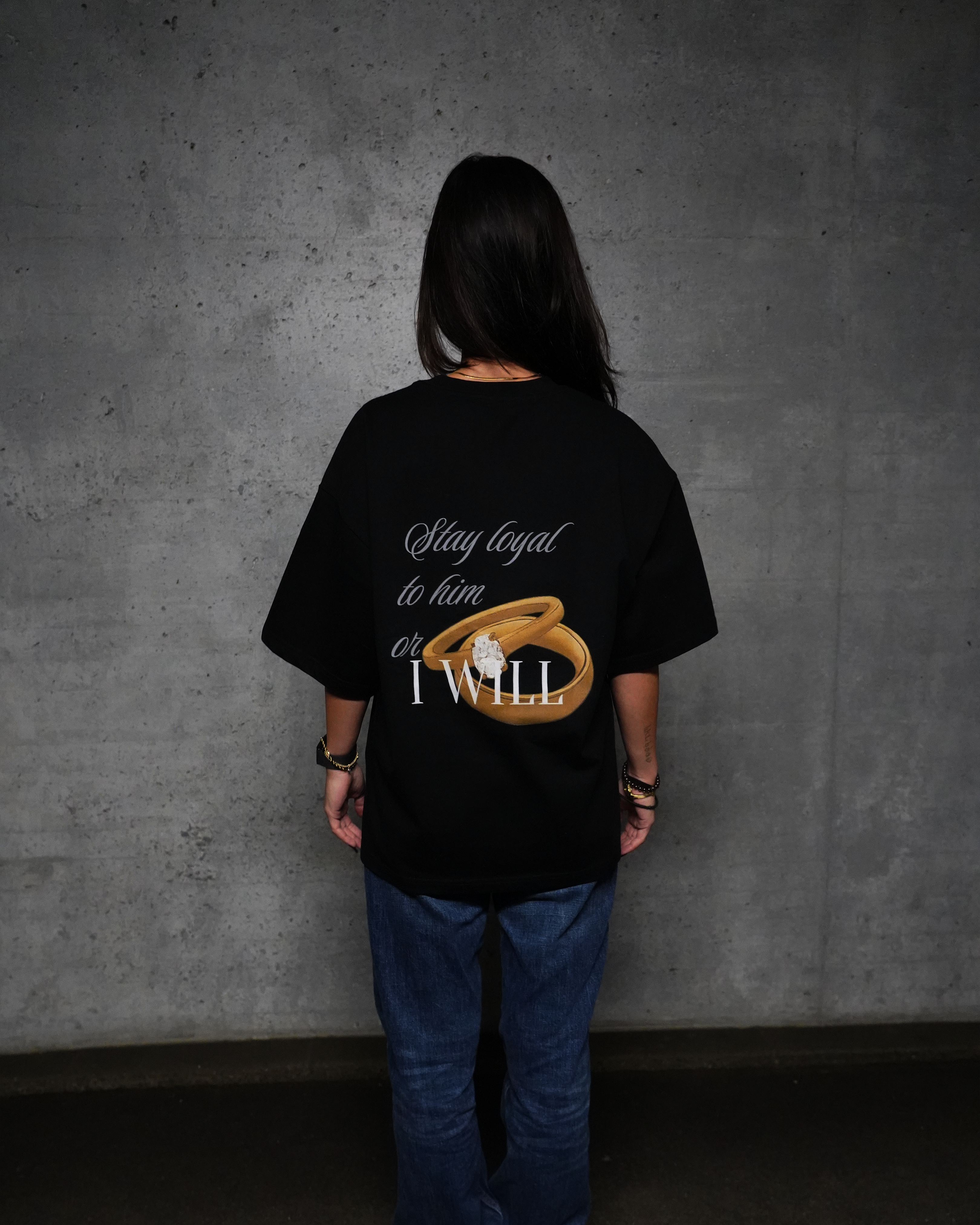 Stay loyal to him or I will - Boxy Tee